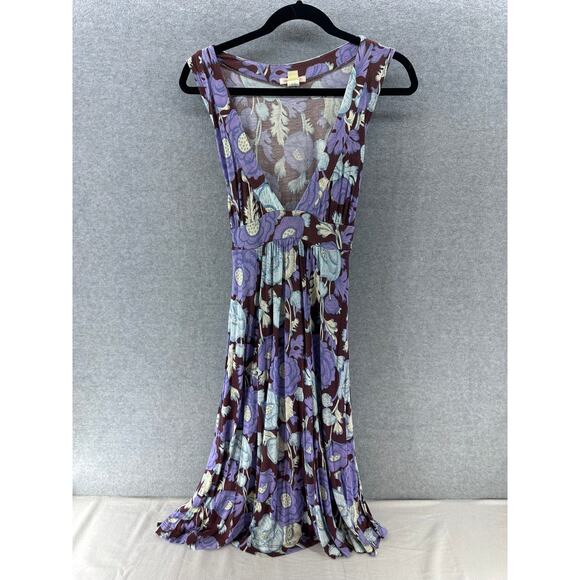 Lux Urban Outfitters Women's sz L Low Cut Floral Sundress Midi Y2K Fall attire - Picture 3 of 8